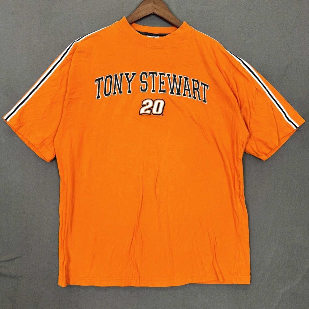 Vintage Winners Circle T-Shirt Men XL Orange Tony Stewart Home Depot Nascar Tee